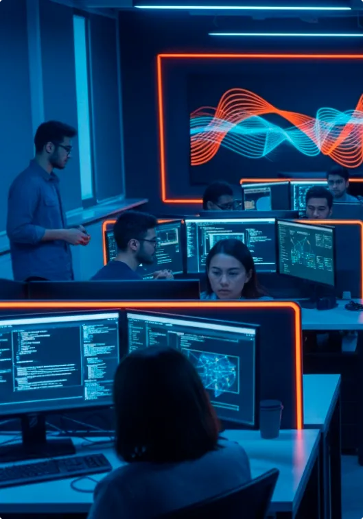Cybersecurity services team helping protect business operations