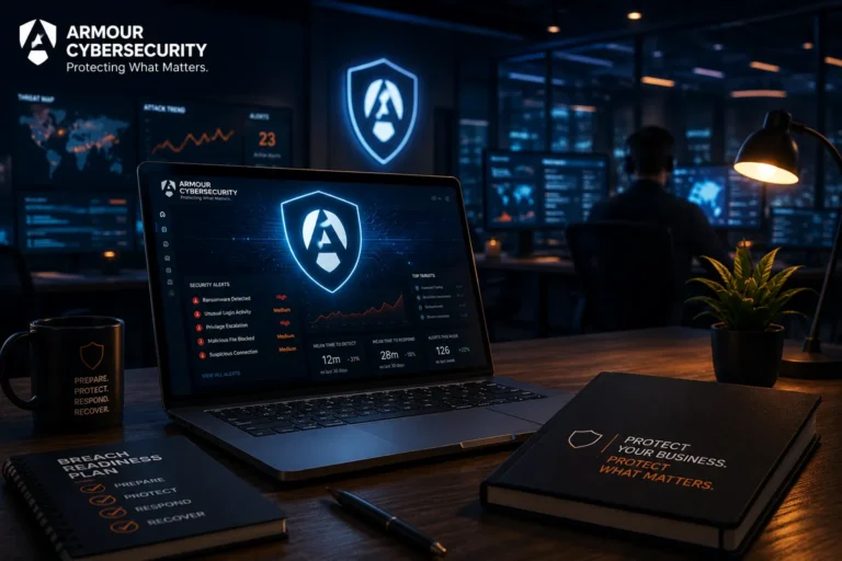 Managed SOC analysts monitoring cybersecurity threats in a 24/7 security operations center environment