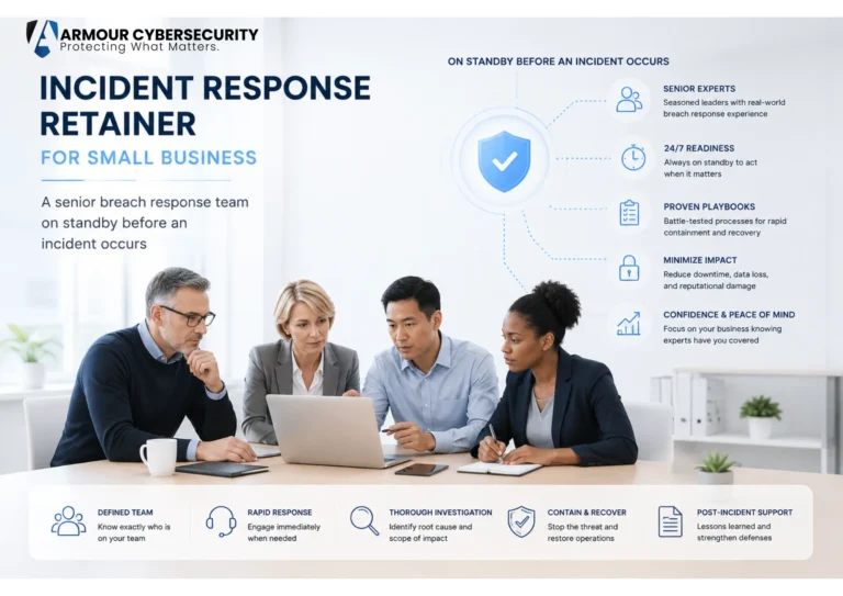 Incident response retainer for small business: a senior breach response team on standby before an incident occurs