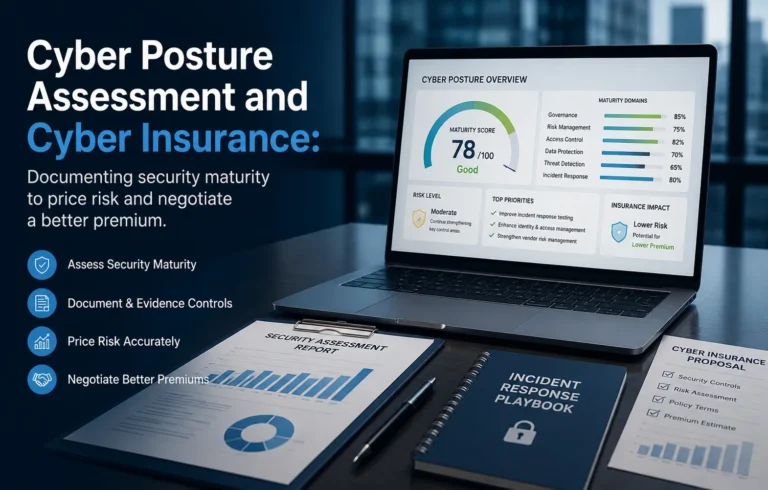 Cyber posture assessment and cyber insurance: documenting security maturity to price risk and negotiate a better premium.