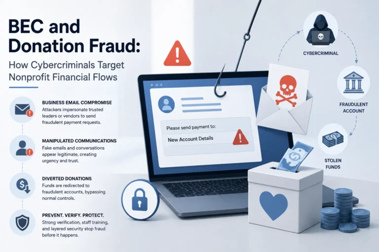 Nonprofit BEC and donation fraud: attackers impersonating executive directors to redirect charitable funds