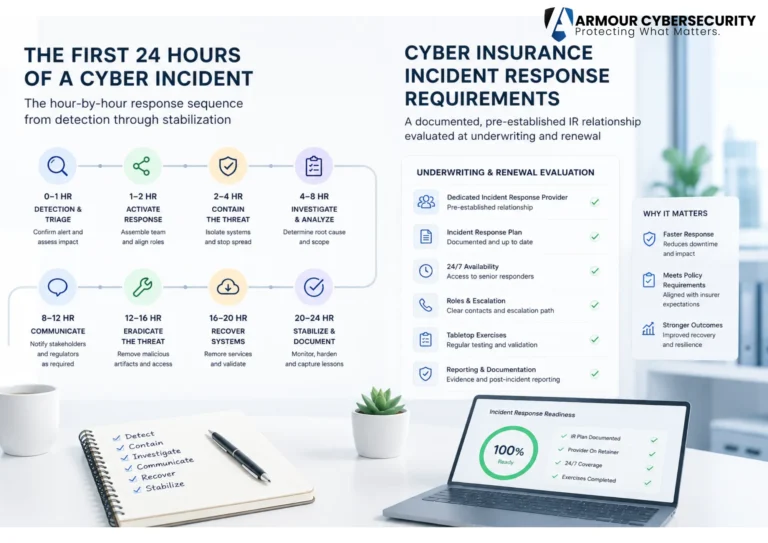The first 24 hours of a cyber incident: the hour-by-hour response sequence from detection through stabilization