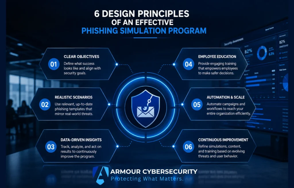 Six design principles of an effective phishing simulation program